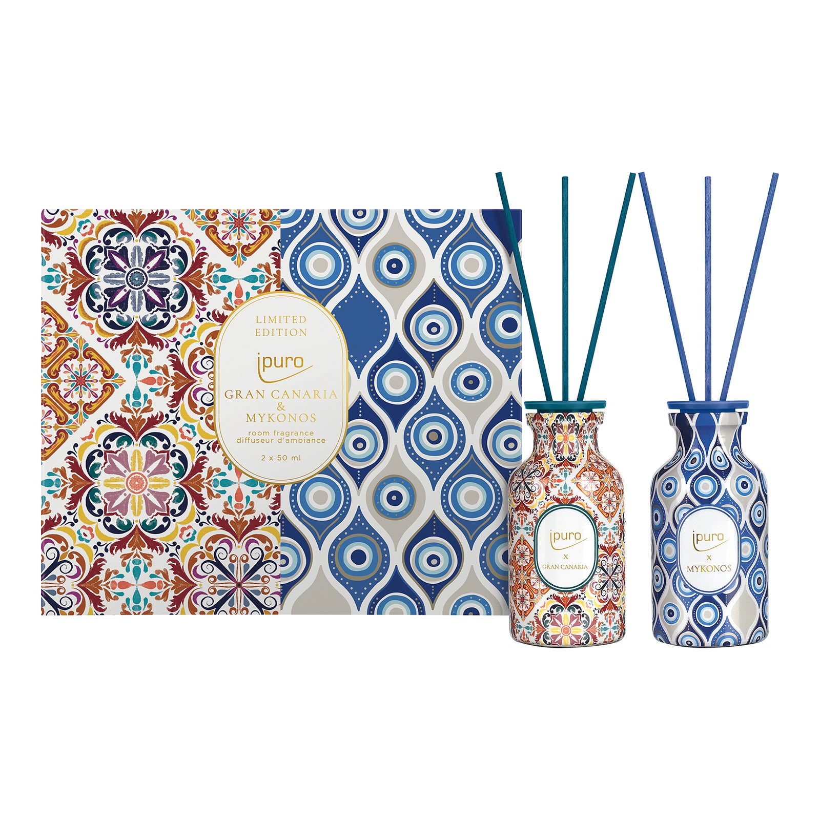 LIMITED EDITION ipuro gran canaria & mykonos room fragrance set