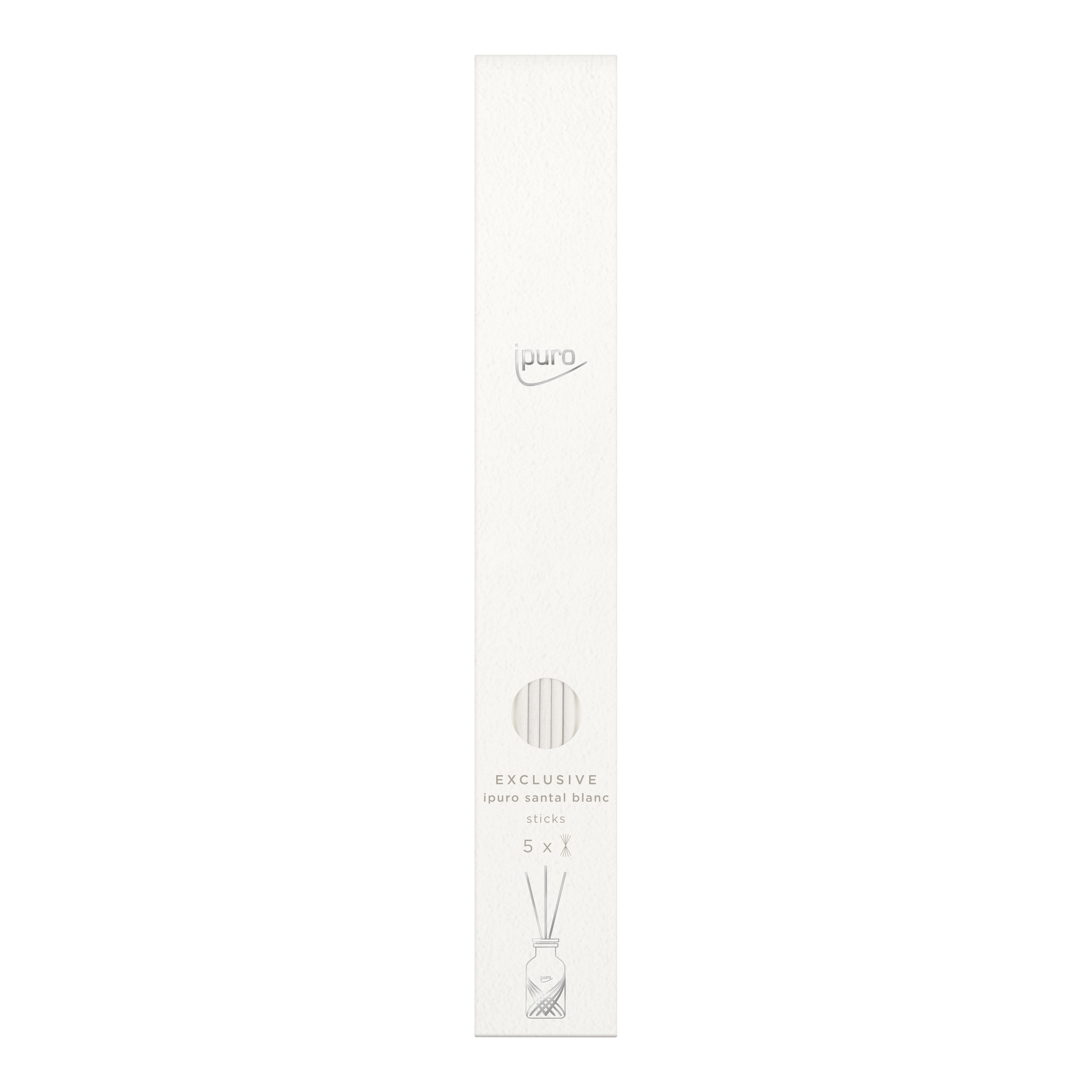 Bâtonnets exclusifs d'ipuro santal blanc pour 240 ml