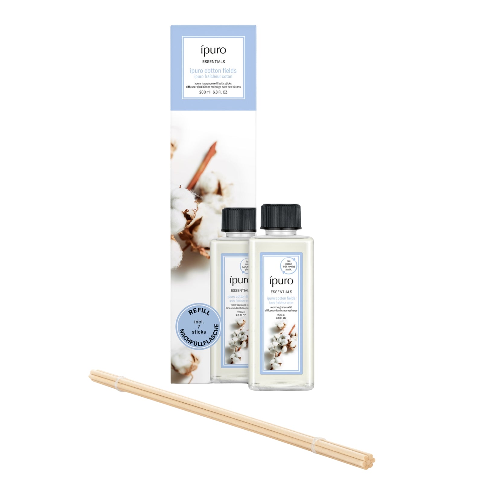 Recharge de parfum d'ambiance ESSENTIALS ipuro cotton fields