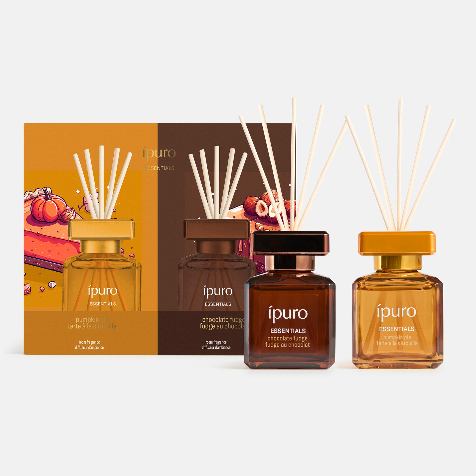 Coffret cadeau ipuro tarte à la citrouille et fondant au chocolat