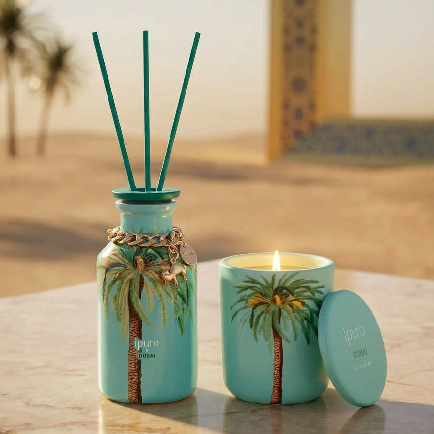 Duftkerze (270g) & Raumduft (240ml) ipuro x Dubai