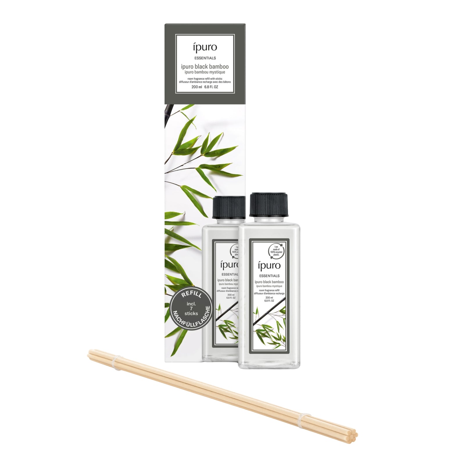 ESSENTIALS ipuro black bamboo room fragrance refill