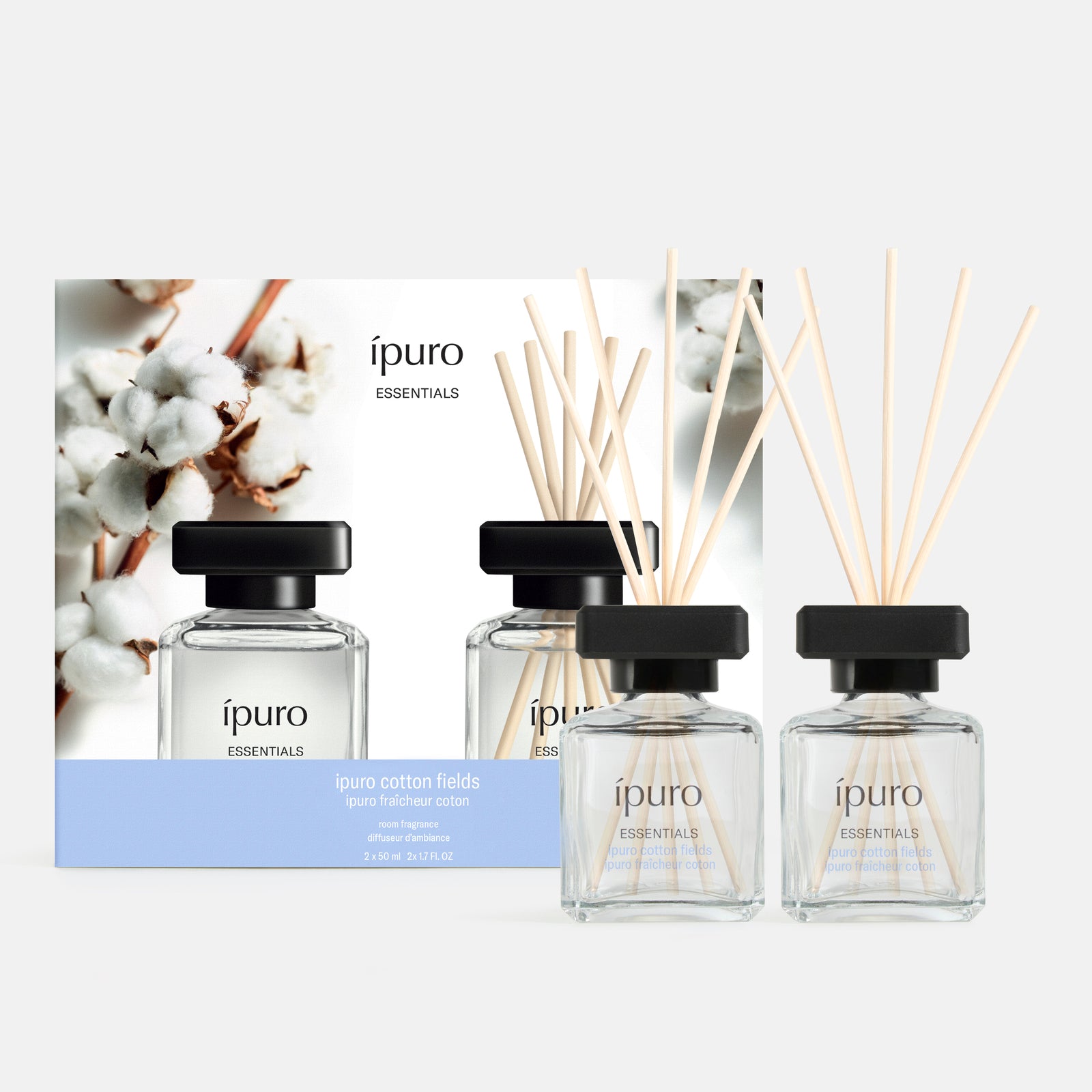 Set de parfum d'ambiance champs de coton ipuro
