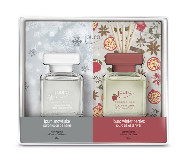ESSENTIALS ipuro snowflake & winter berries Raumduft-Set
