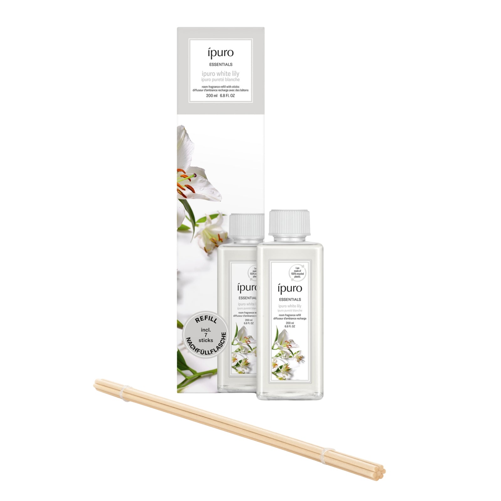 Recharge de parfum d'ambiance ESSENTIALS ipuro lys blanc