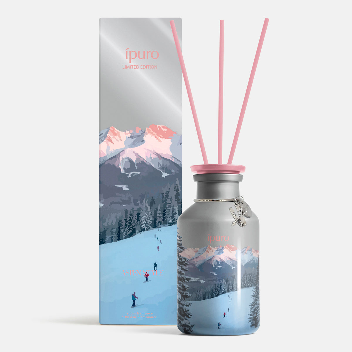 ipuro x Aspen Raumduft 240 ml mit Rattanstäbchen