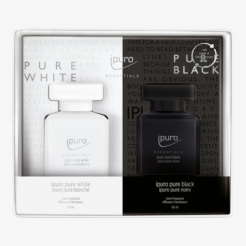 ESSENTIALS ipuro pure black & white raumduft-Set